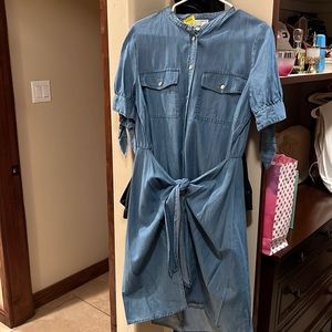 Micheal lord tie sleeve tie around dress